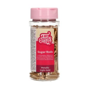 FunCakes Metallic Sugar Rods XL -Hell Gold- 70g