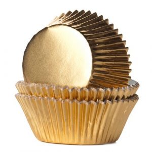 House of Marie Baking Cups Folie Goud 24 st