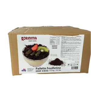 Korinitta Cocoa Paillette Feuilletine 2,5 kg – Krokante Crêpe Crumbs