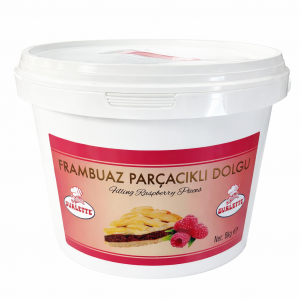 Ovalette Raspberry Filling with Pieces – 6 kg