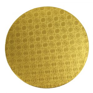 Azucren Cake Drum Rond 35 cm – Goud (12 mm)