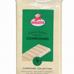 Ovalette Witte Chocolade Compound – 2,5 kg