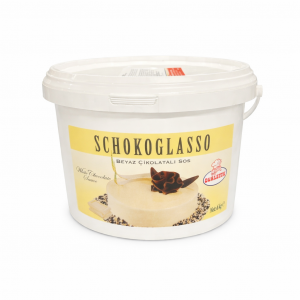 Ovalette Schokoglasso Witte Chocoladesaus – 6 kg