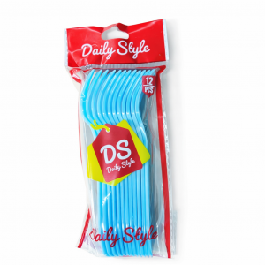 Daily Style Plastik Çatal Mavi 12 Adet
