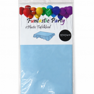 Funtastic Party Açık Mavi Plastik Masa Örtüsü 137 x 274 cm