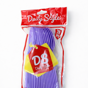Daily Style Plastik Kaşık Lila 20 Adet