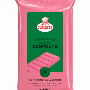 Ovalette Raspberry Compound Chocolate – 2.5 kg